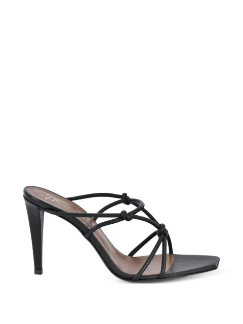 Giuseppe Zanotti knotted detail square toe mules Black E600072006