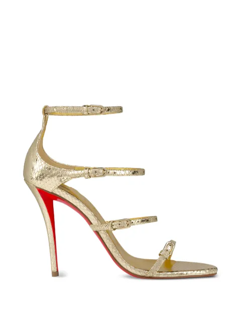 Christian Louboutin Millenium buckle-strap sandals Gold 1260501G415