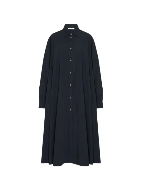 The Row Zeph buttoned shirt-dress Black 10256W4075