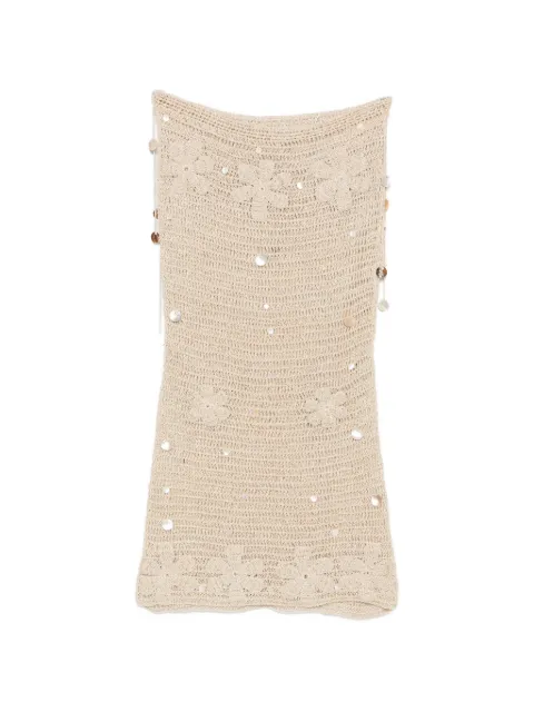 Asta Resort Charlotte crochet maxi skirt Neutrals PF263030K1033107