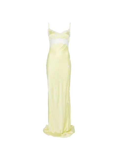 Asta Resort Arlette lace-trim maxi dress Green PF261055W1038706