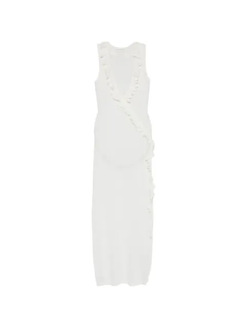 Asta Resort Antonella ruffled maxi dress White ARSS23AND