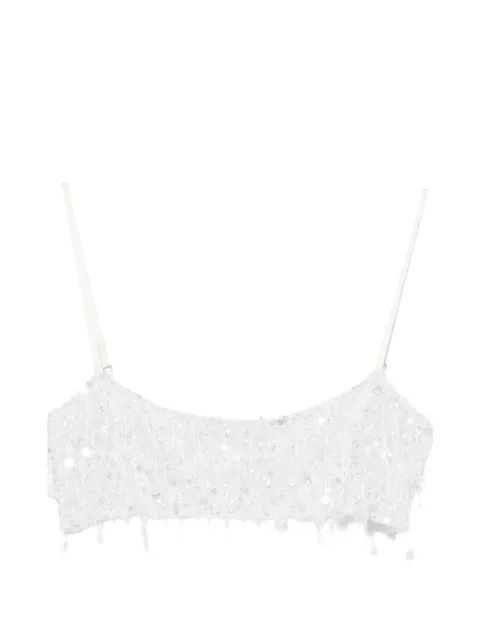 Asta Resort Yasmin bead-embellished bralette White SS262003W1039106