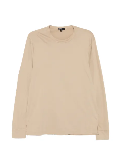 James Perse jersey long-sleeve T-shirt Brown MLOJ3604