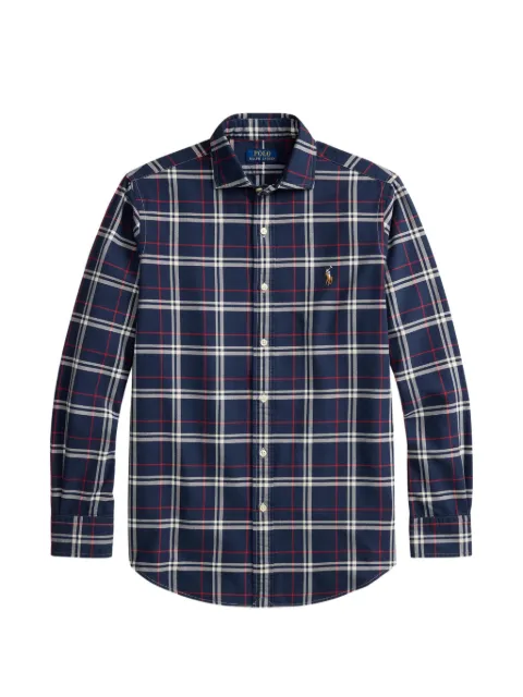 Polo Ralph Lauren check-print long-sleeve shirt Blue 710B30241002