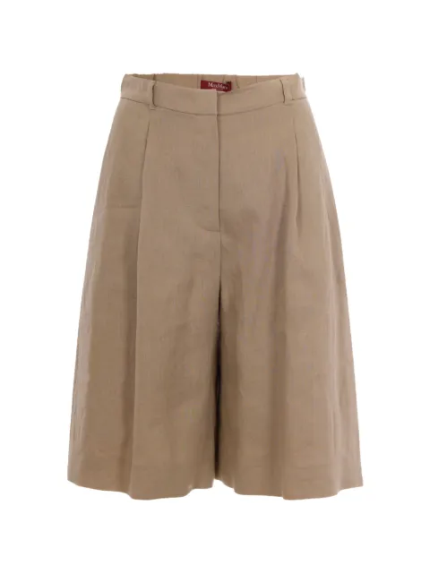 Max Mara wide-leg Bermuda trousers Neutrals 2616141012600