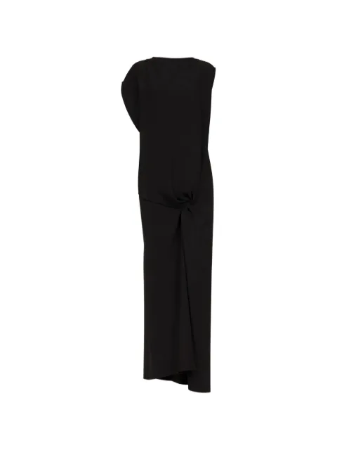 The Row knot-detail draped dress Black 8404W3487