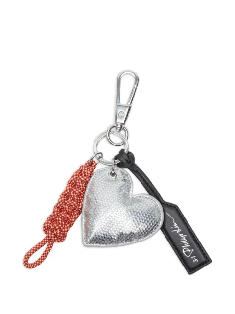 3.1 Phillip Lim heart braid keyring Silver AE26P800AKD