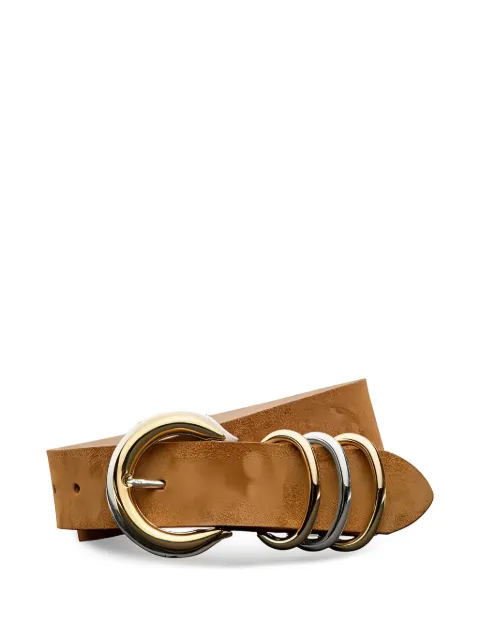 L'Agence Tobar ring leather belt Brown L3025