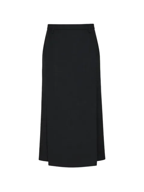 The Row high-waisted midi skirt Black 10156W2833