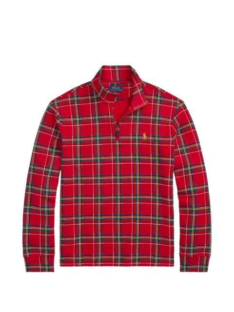 Polo Ralph Lauren plaid half-zip sweatshirt Red 710952252001
