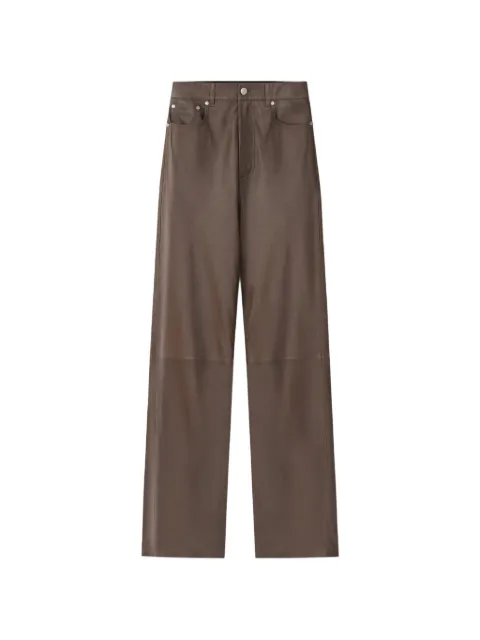 Nanushka high rise five pocket trousers Brown NW26PSPA06569