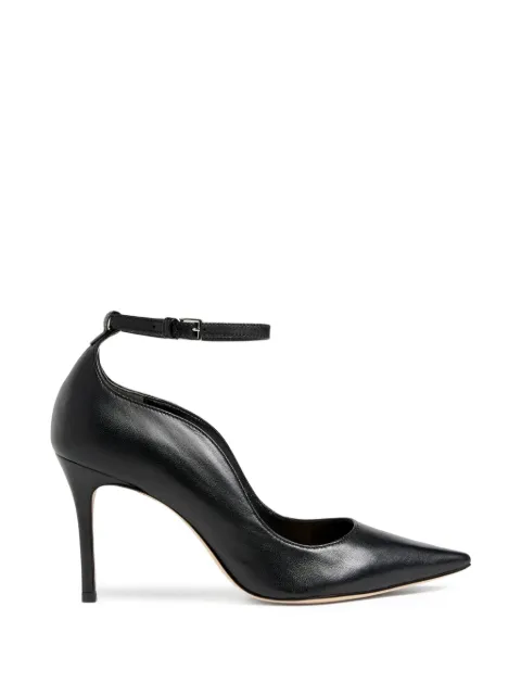 Cinq A Sept Riley Soft Curve ankle-strap pointed pumps Black SH099L9647Z