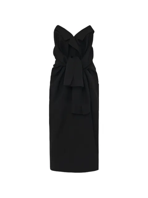 The Row draped midi dress Black 7572W2747