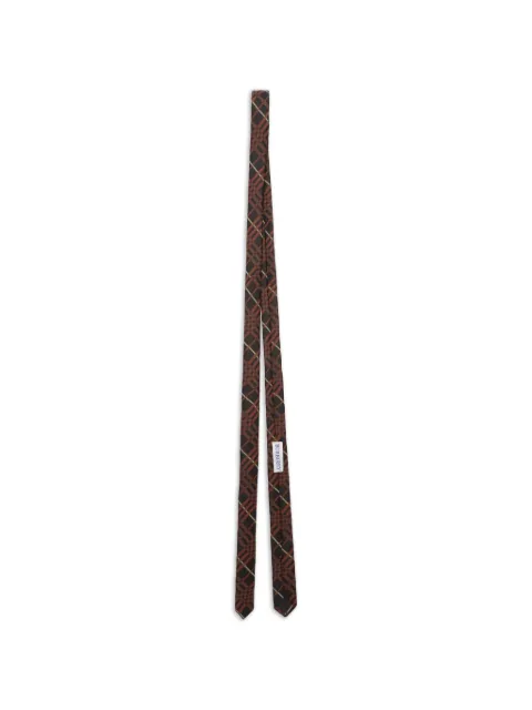 Burberry Check silk tie Brown 8125556