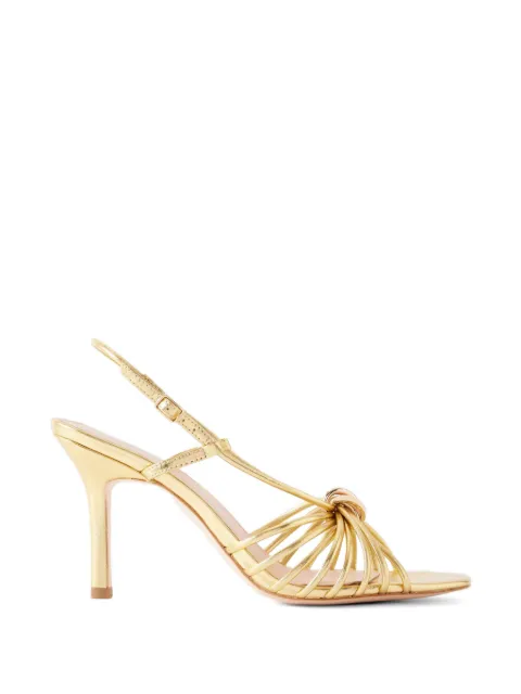 Loeffler Randall Mareka knotted-upper heeled sandals Gold MAREKA