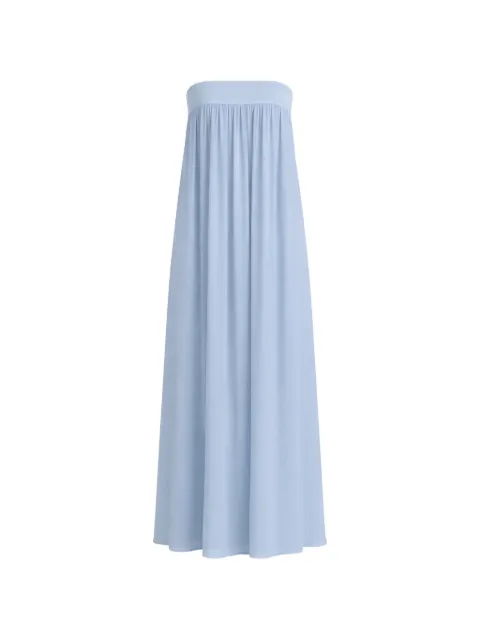 Reformation Maribelle strapless draped maxi dress Blue 1314708