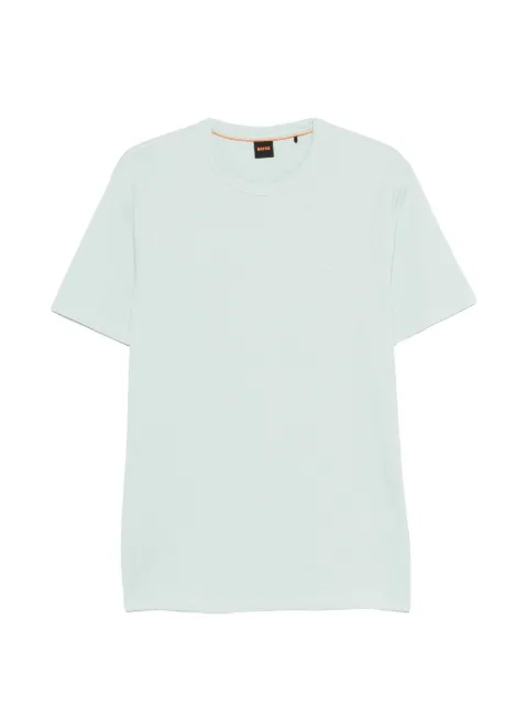 BOSS logo-print T-shirt Green 50508243