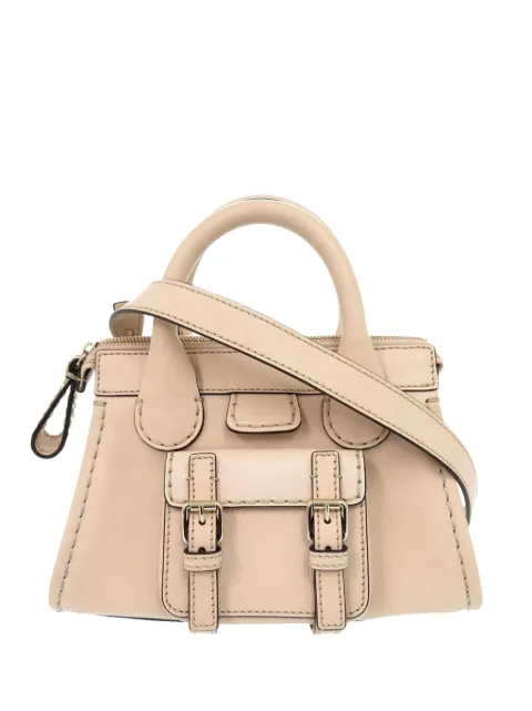 Chloé Pre-Owned 2010-2026 Mini Buffalo Leather Edith Day satchel Neutrals SBKGQF2G237696O4