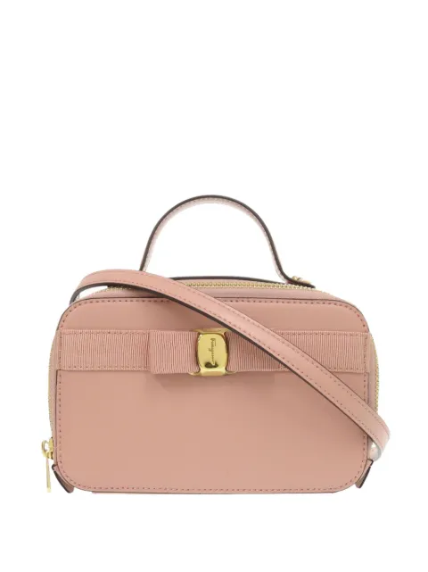 Ferragamo Pre-Owned 2000-2025 Leather Vara Bow satchel Pink E3NJ3QLY3NP6W80T