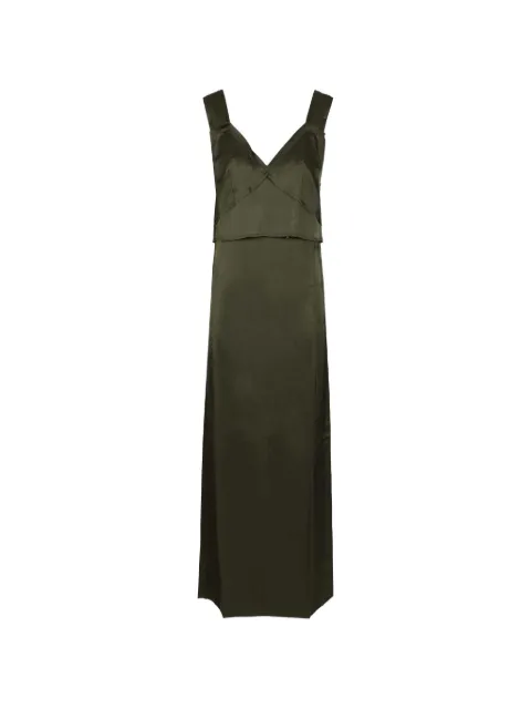 TOTEME V-neck slip dress Green 262WRD0338FB0526123