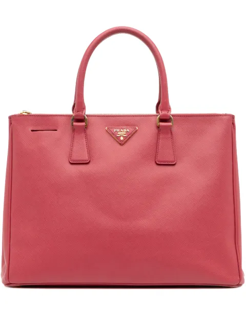 Prada Pre-Owned 2010-2025 Large Saffiano Lux Galleria Double Zip tote bag Pink 7HB5TR07DI2GINLK