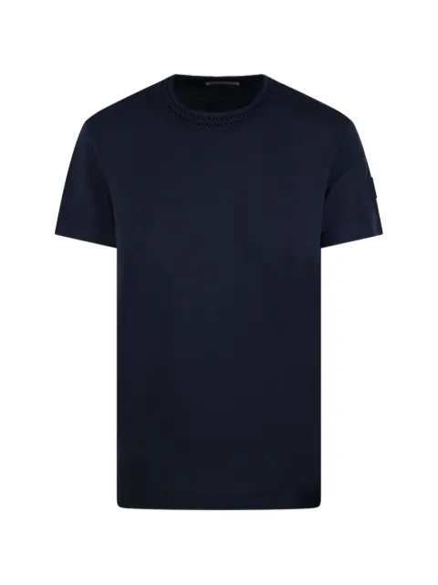 Moncler knitted crewneck T-shirt Blue L10938C0006289B8U