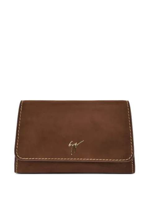 Giuseppe Zanotti mini Cleopatra chain-strap clutch bag Brown EB60009004