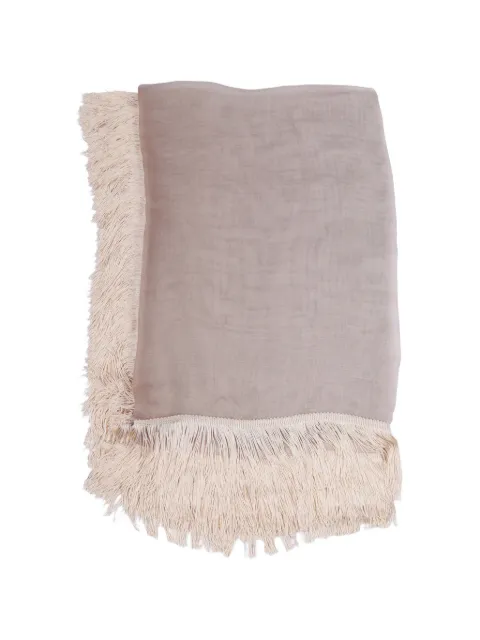 Faliero Sarti Ginny fringe-trimmed scarf Neutrals E262079