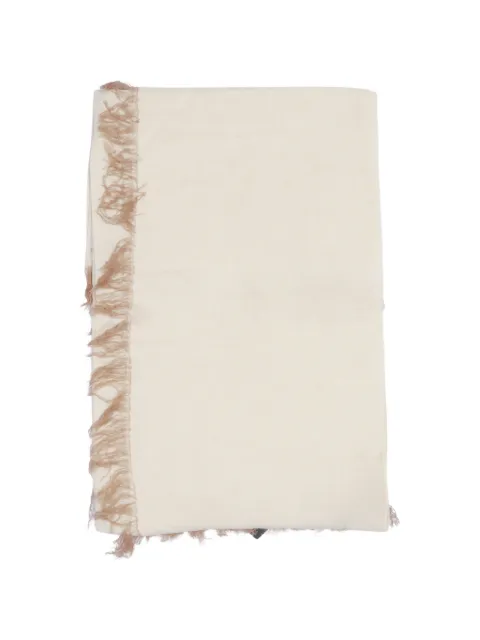 Faliero Sarti Kashy frayed scarf Neutrals E260485