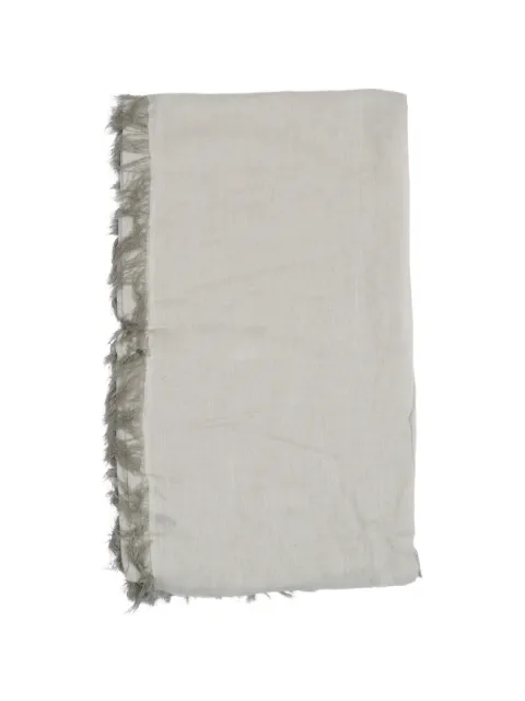 Faliero Sarti Kashy frayed scarf Neutrals E260485