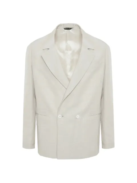 Costumein double-breasted regular fit blazer Neutrals S26COSTDONATIEN