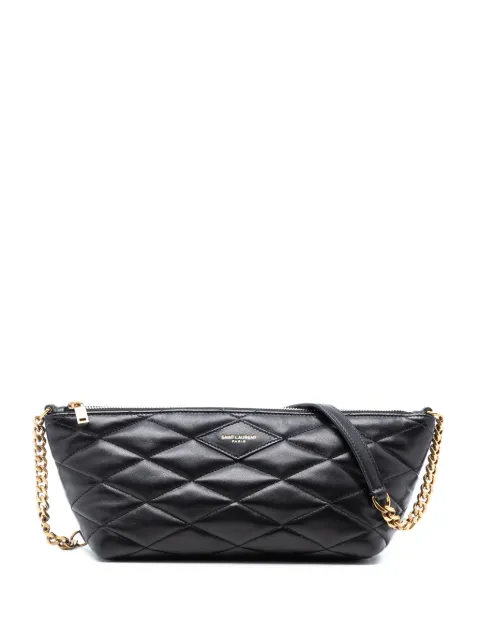 Saint Laurent Pre-Owned 2023 Mini Quilted Lambskin Sade shoulder bag Black XV089QJDDXKJZS37