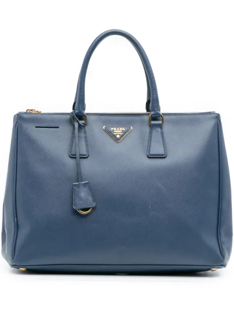 Prada Pre-Owned 2010-2025 Large Saffiano Lux Galleria Double Zip tote bag Blue U88V52UPS8SDXJK1