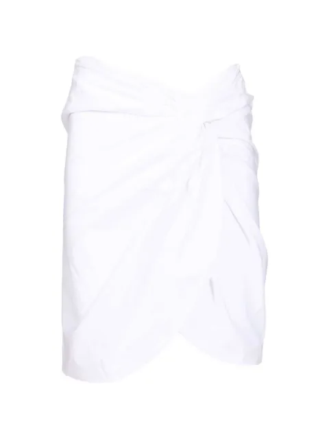 Federica Tosi knot-detail polin mini skirt White 40705400