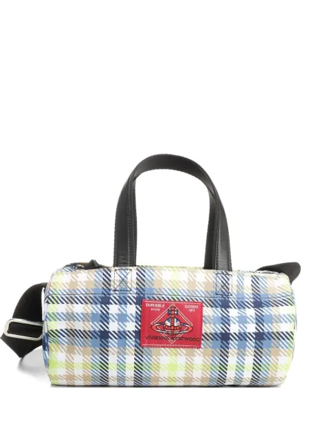 Vivienne Westwood Paul Cylinder tartan crossbody bag Blue 4802000LUW01GU