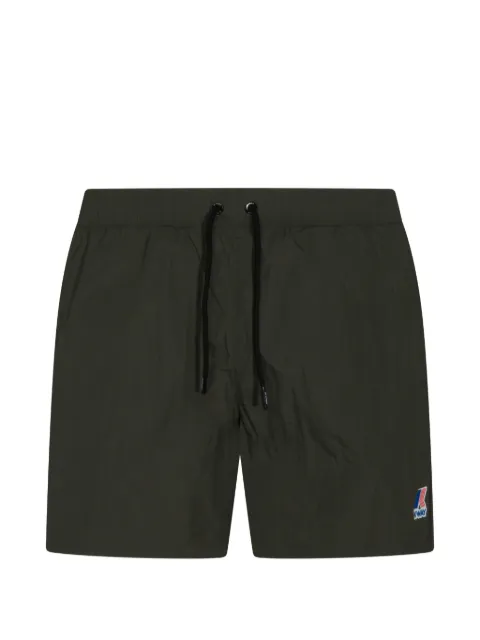 K-Way Le Vrai Olivier drawstring logo swim shorts Green K31357W