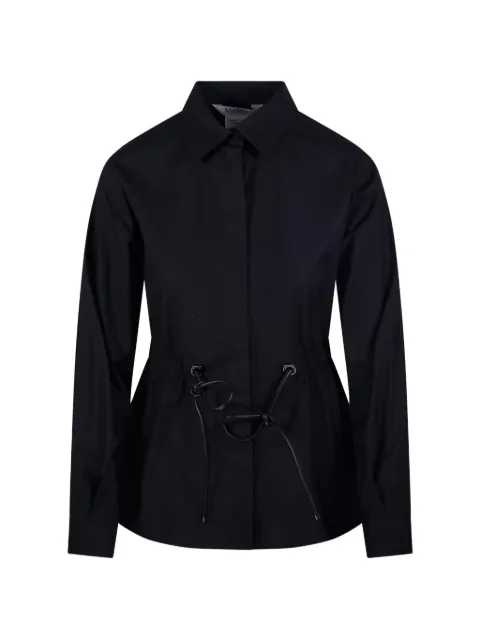 Max Mara Tazzina drawstring shirt Black 2611111052600