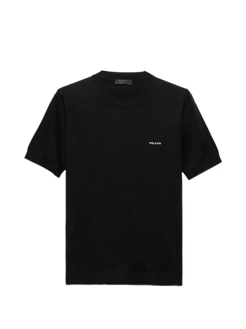 Prada cotton crew-neck sweater Black UMF209SOOO1811