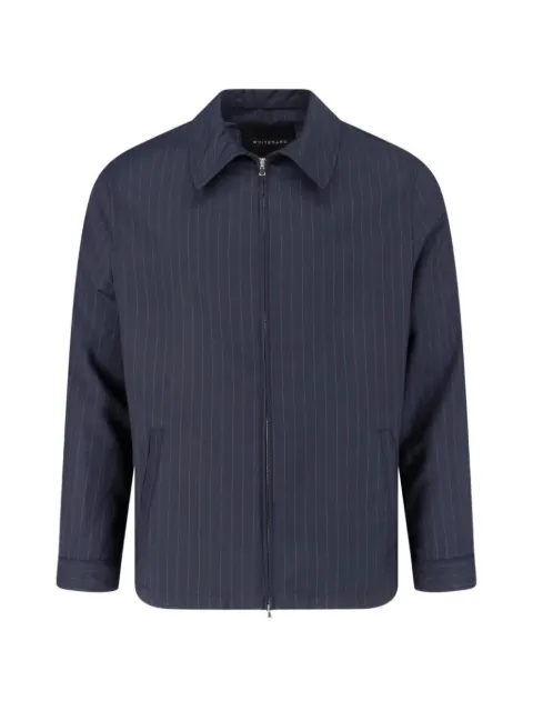 White Sand striped zip jacket Blue 26SU25ZIP172