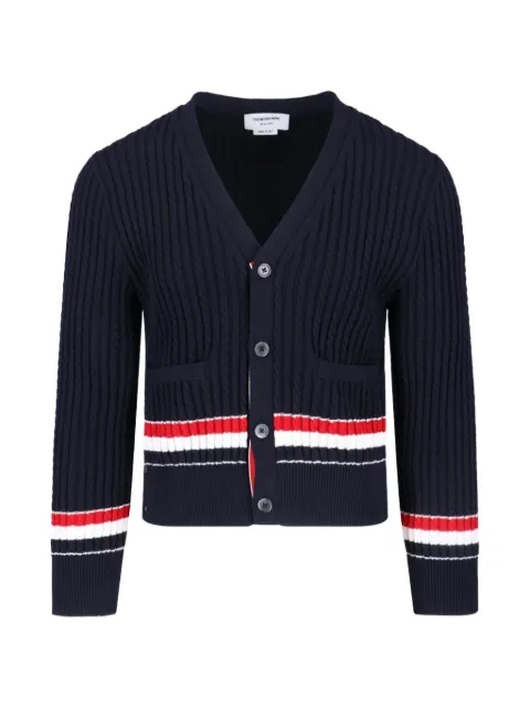 Thom Browne striped knit cardigan Blue MKC640AY3014