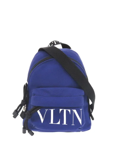 Valentino Garavani Pre-Owned 2010 Mini Canvas VLTN Convertible backpack Blue NE1UK5FUGDC30K70
