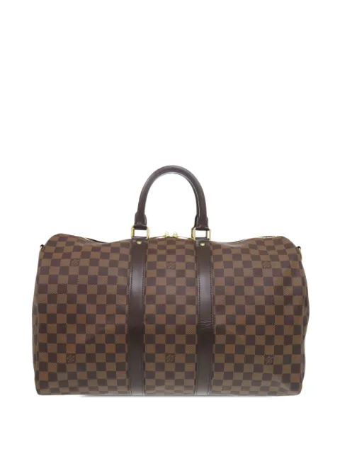 Louis Vuitton Pre-Owned 2009 Damier Ebene Keepall Bandouliere 45 travel bag Brown 5K7IPA3E0E9C28UP
