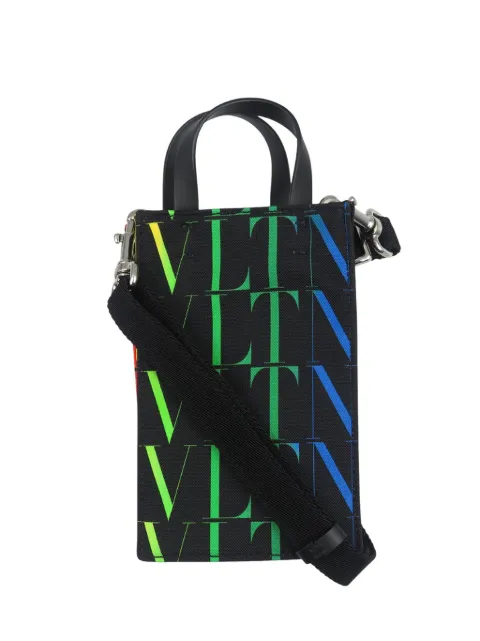 Valentino Garavani Pre-Owned 2010-2025 Canvas VLTN satchel Black 0O593TOFSDLA5K9Y