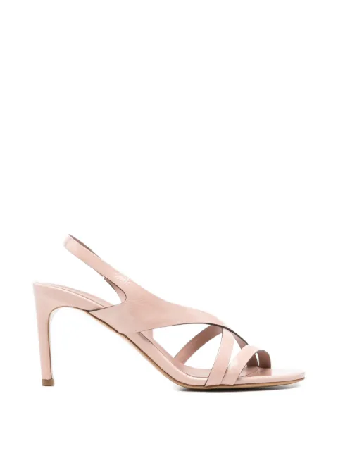 Del Carlo Cannes crossover-strap slingback sandals Pink 11527VETRO