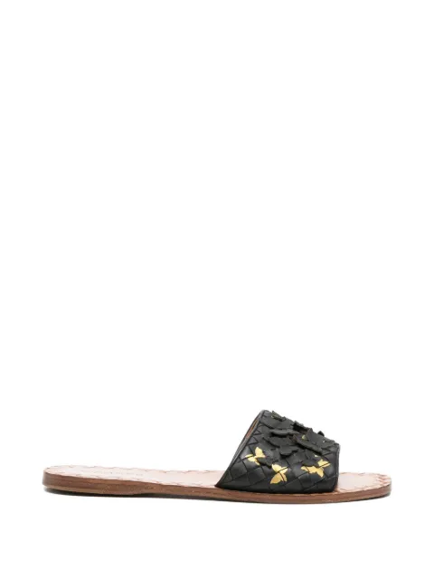 Bottega Veneta Pre-Owned 2010s Intrecciato butterfly sandals Black BV250AXC