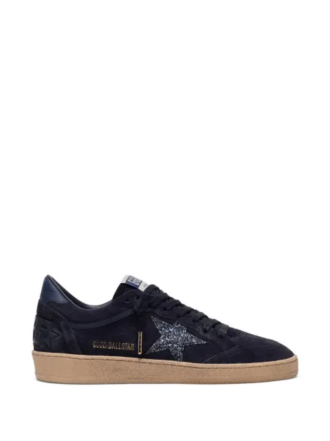 Golden Goose Ball Star in dark blue suede with dark blue glitter star sneakers Blue GWF00117F008927