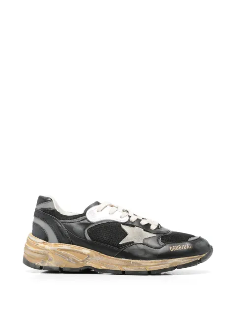 Golden Goose Dad-Star in black and silver mesh and nappa with ice-gray star sneakers Black GMF00884F003270