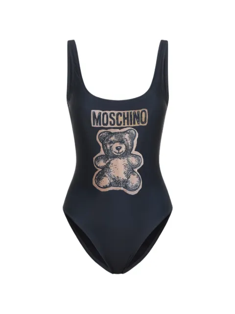 Moschino bear-print swimsuit Black 261DA42030477