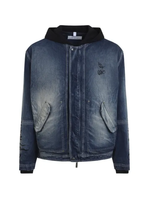 Off-White hooded denim jacket Blue 44MYE09MS26D001422